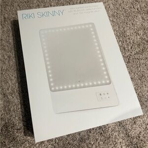 RIKI SKINNY MINI LIGHTED VANITY MIRROR - WHITE